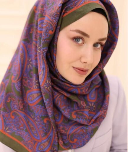 Green Mayda Paisley Shawl | %85 Viscose